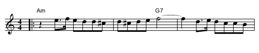 Armenian Miserlou - staff notation