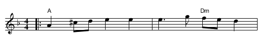 Armenian Turns - staff notation