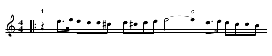 Armenina Miserlou - staff notation