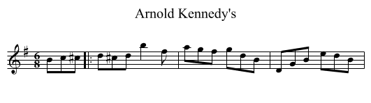 Arnold Kennedy's - staff notation