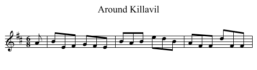 Around Killavil - staff notation