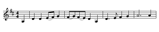 A-Rovin' - staff notation