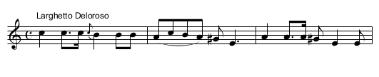 Arrah, my dear Eveleen - staff notation