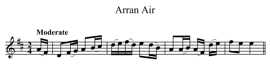 Arran Air - staff notation
