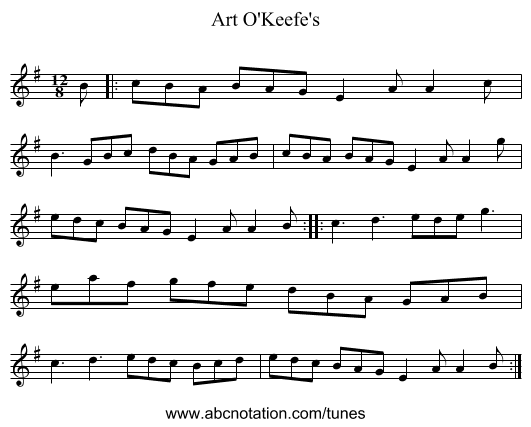 Art O'Keefe's - staff notation