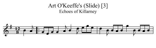 Art O'Keeffe's (Slide) [3] - staff notation