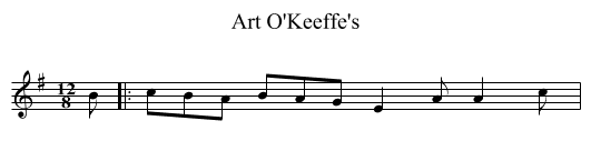 Art O'Keeffe's - staff notation