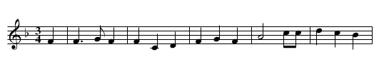 Arthur McBride - staff notation