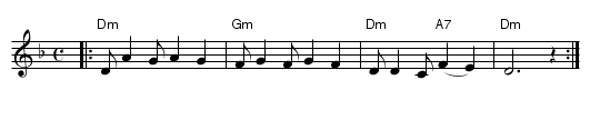 Artsa Alinu - staff notation
