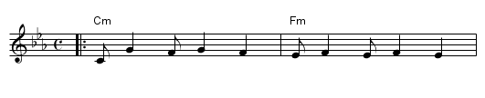 Artsa Alinu - staff notation