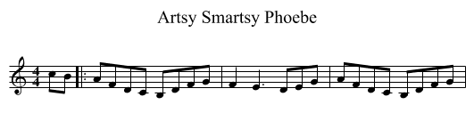 Artsy Smartsy Phoebe - staff notation