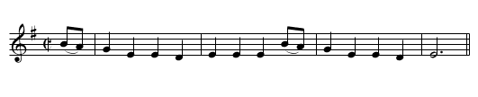 As I gaed by the Luckenbooths - staff notation