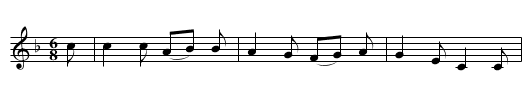 As I sat on a sunny bank - staff notation