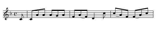 As I Was A-Travelling The North Countrie - staff notation