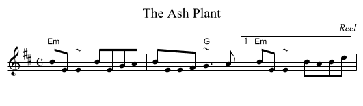 Ash Plant, The - staff notation