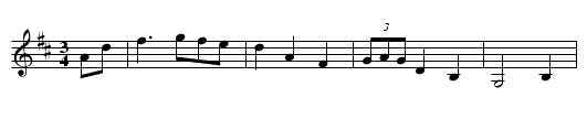 Ashburnham Waltz - staff notation