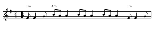 Asher Bara #3 - staff notation