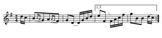 Asherstone Schottisch. Leadley 4d.01 - staff notation