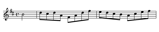 Ashley Hornpipe - staff notation