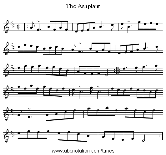 Ashplant, The - staff notation