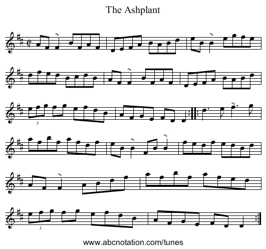 Ashplant, The - staff notation