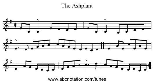 Ashplant, The - staff notation