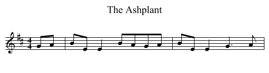 Ashplant, The  - staff notation