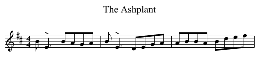 Ashplant, The  - staff notation