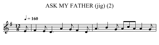 ASK MY FATHER (jig) (2) - staff notation
