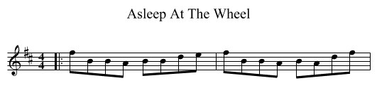 Asleep At The Wheel - staff notation