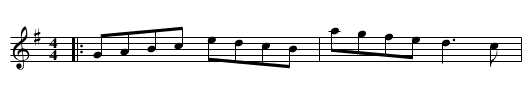 Asleys Hornpipe - staff notation