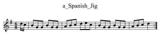 a_Spanish_Jig - staff notation