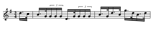 Aspinwall Hornpipe - staff notation