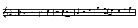 Astridin vals - staff notation