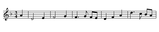 Astridin valssi - staff notation