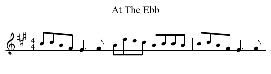 At The Ebb - staff notation