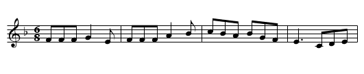 At the Yellow Little Road - staff notation