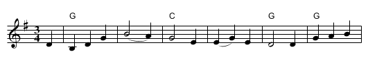 Ataireacho Ard, An  - staff notation