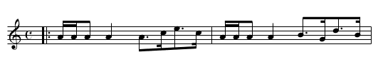ATHOLE COMMERS - staff notation