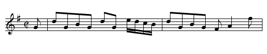 Athole House - staff notation