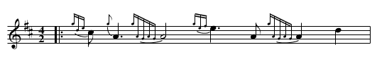Atholl Brose  [D] - staff notation