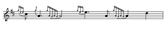 Atholl Brose - staff notation