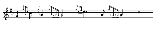 Atholl Brose - staff notation