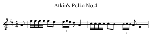 Atkin's Polka No.4 - staff notation