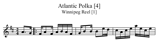 Atlantic Polka [4] - staff notation
