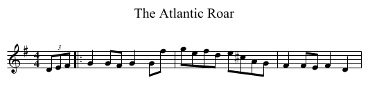 Atlantic Roar, The  - staff notation