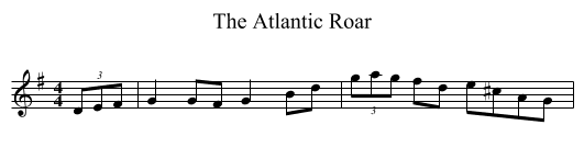Atlantic Roar, The  - staff notation