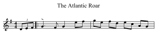 Atlantic Roar, The  - staff notation