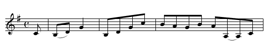 Auchincruive, a Reel - staff notation