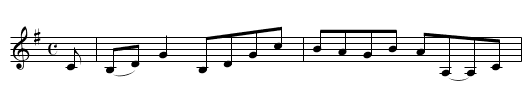 Auchincruive - staff notation